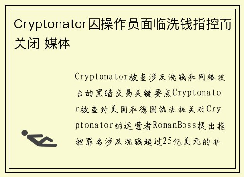 Cryptonator因操作员面临洗钱指控而关闭 媒体